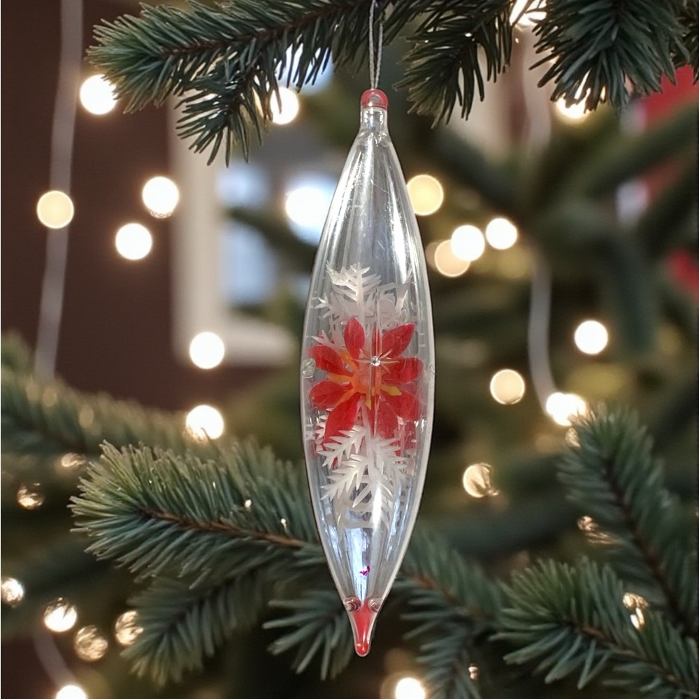 Vintage 60’s “Jewelbrite Unbreakable” Diorama Christmas Ornament